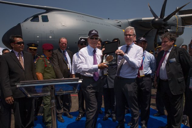 Official handover of RMAF 1st A400M -- with the Prime Minister is Bernha...