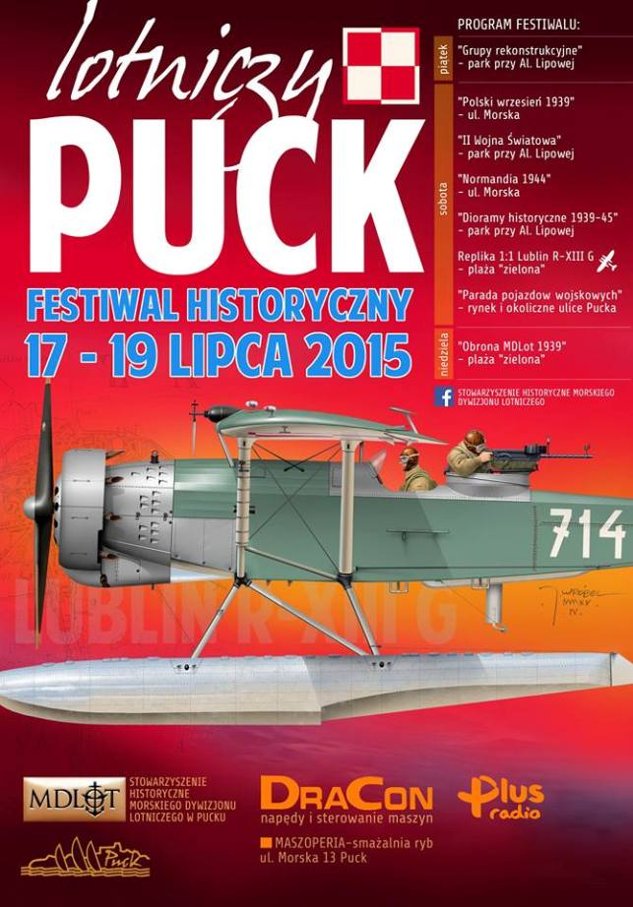 Festiwal Historyczny Lotniczy Puck - plakat